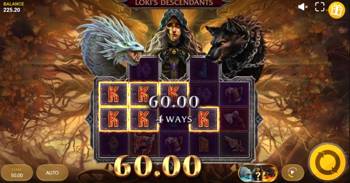 Loki's Descendants - aktif Monster Spins modu